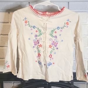 3T George Flower Embroidered Blouse